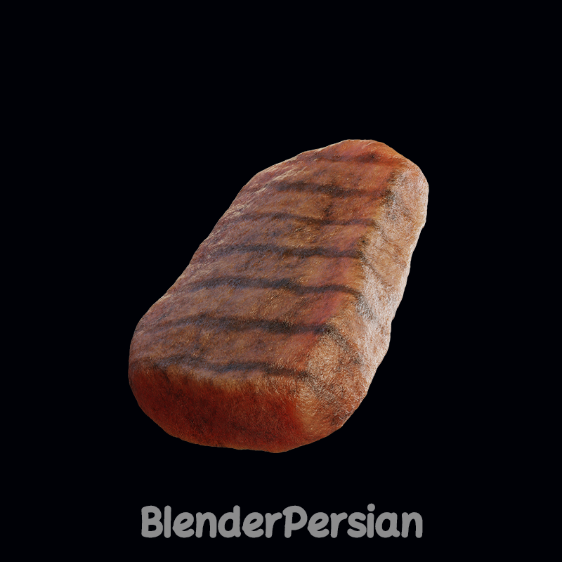 استیک پخته شده