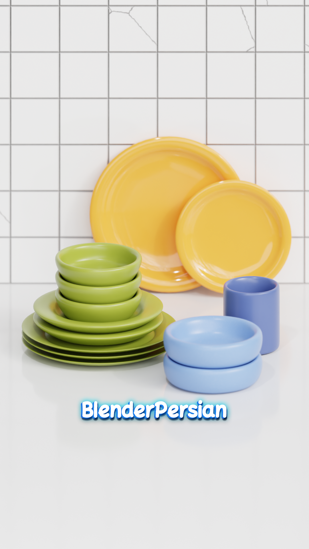 فایل بلندری بشقاب ها (رایگان)